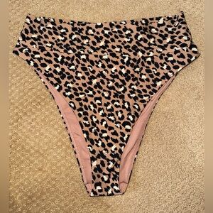 Aerie Cheetah High Waisted Bikini Bottoms